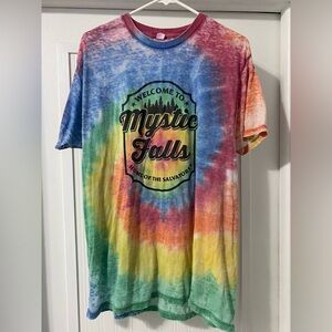 Colorful Mystic Falls Tie-Dye T-Shirt